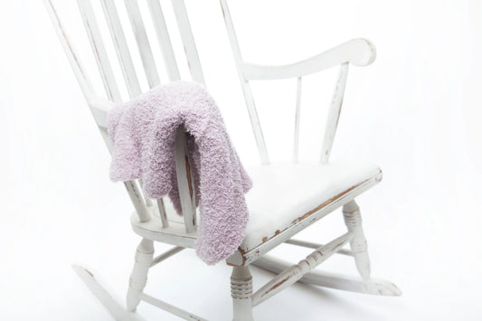 Iced Lilac Solid Double Layered Print Lovey