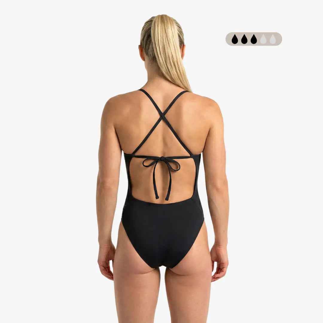 SecureFlo Onyx Tie-Back One Piece Period Swimsuit by Norca