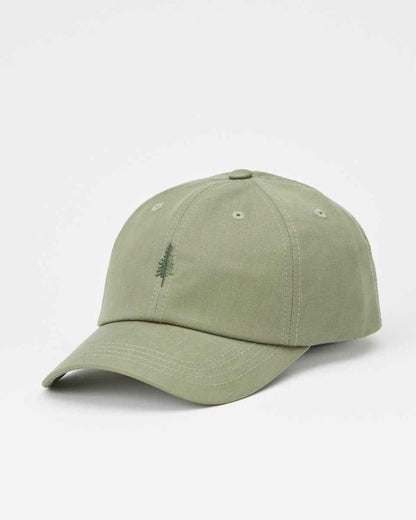 Tree Embroidery Tencel Peak Hat