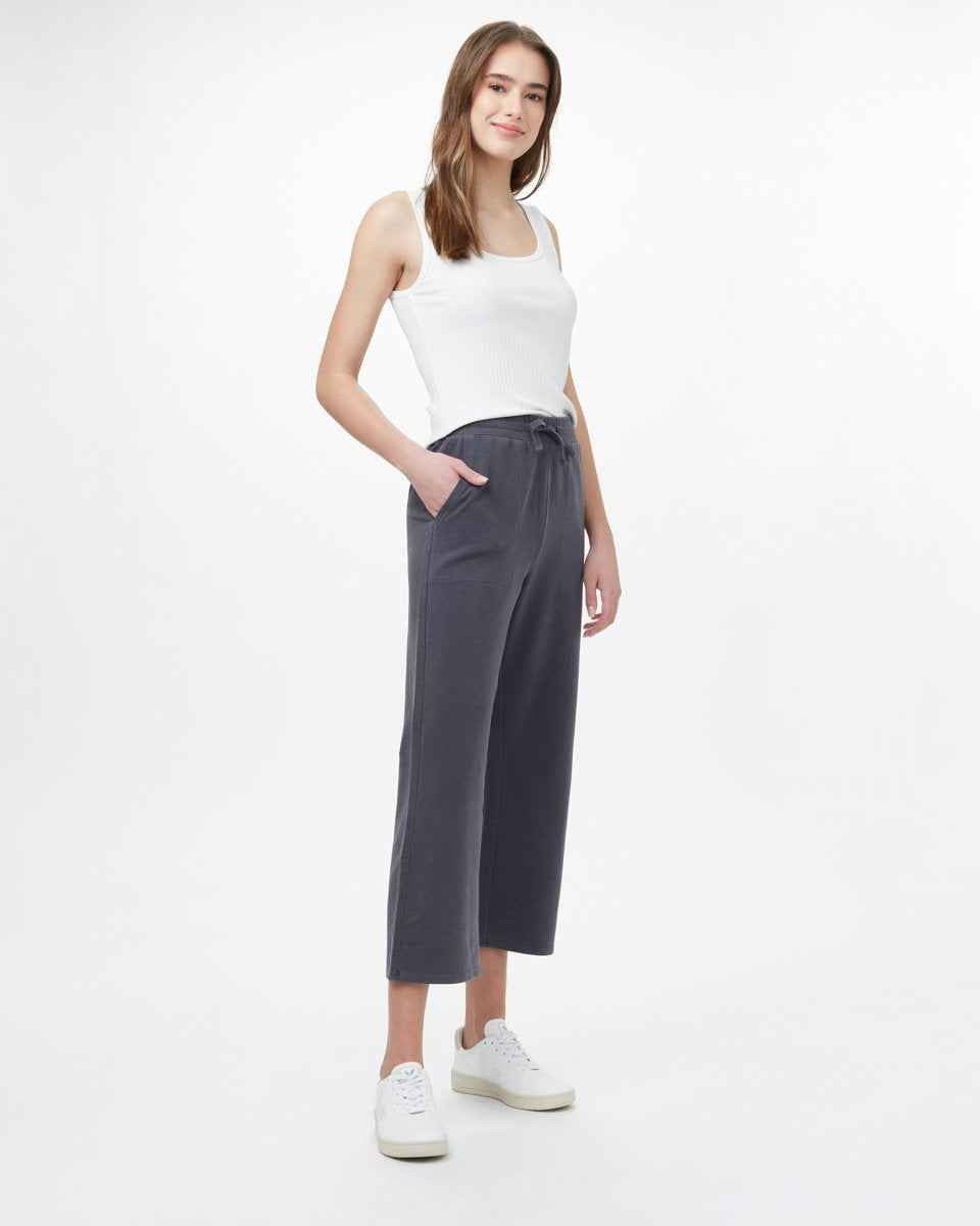 French Terry Wide Leg Sweatpant