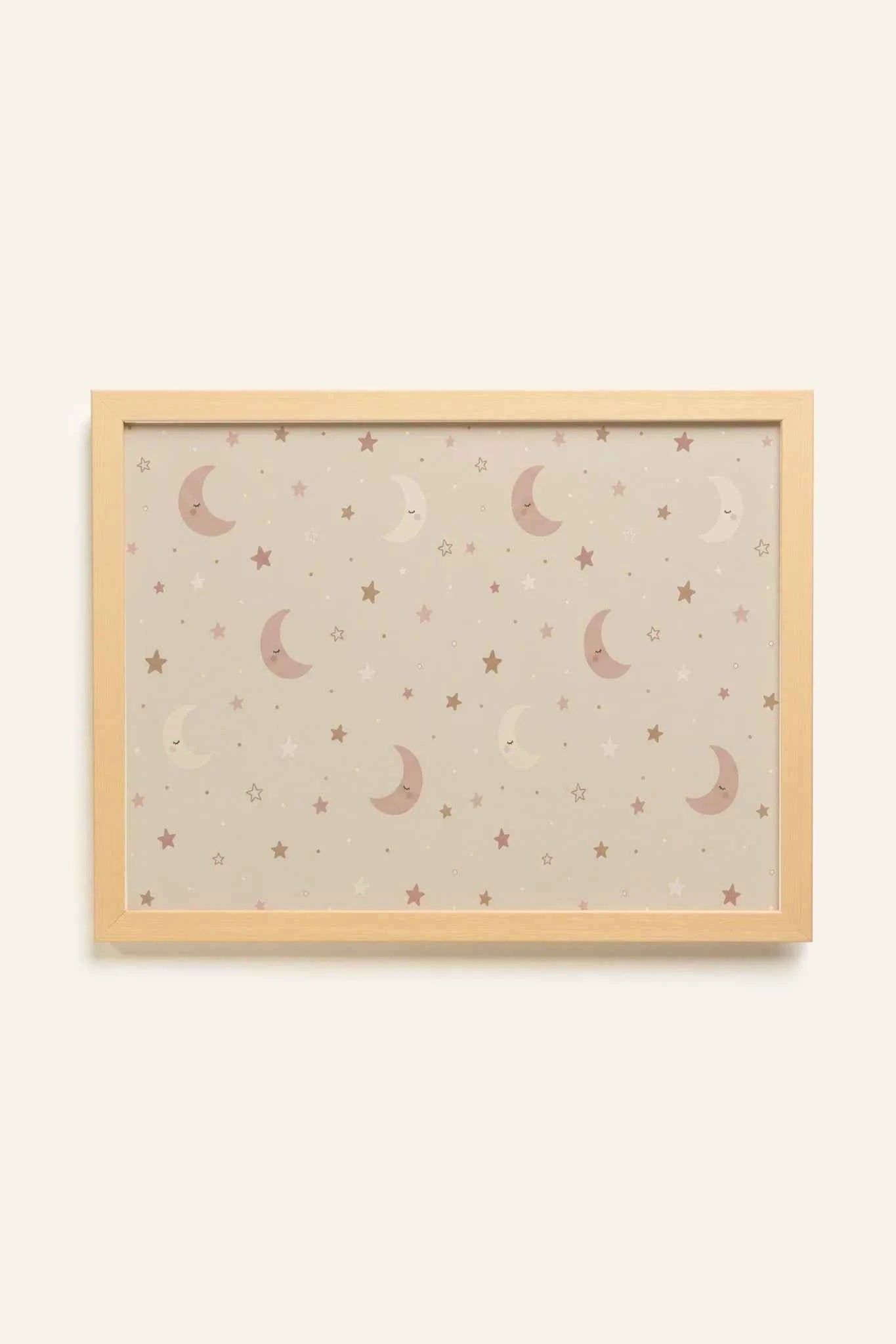 TINY STARS, Oeuvre sur toile rigide, encadré Naturel Clair (collective)