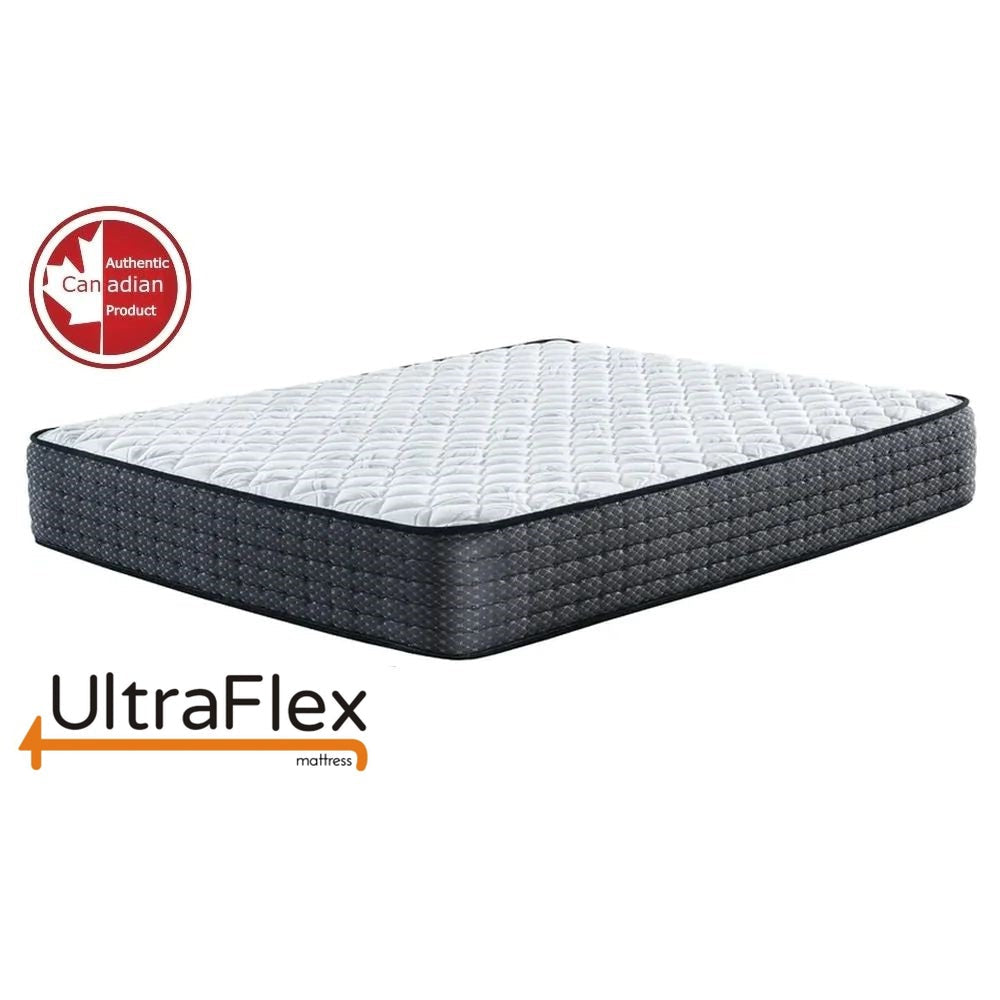 UltraFlex® HARMONY Matratzen- und Boxspring-Set, orthopädisch, Federkern, Komfortschicht aus Schaumstoff, ummantelt, umweltfreundliche Hybridmatratze (Hergestellt in Kanada)