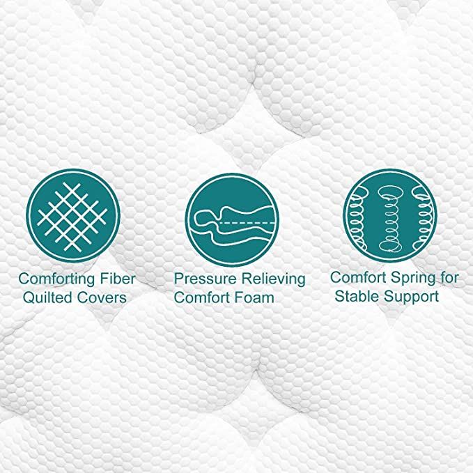 UltraFlex® HARMONY Matratzen- und Boxspring-Set, orthopädisch, Federkern, Komfortschicht aus Schaumstoff, ummantelt, umweltfreundliche Hybridmatratze (Hergestellt in Kanada)
