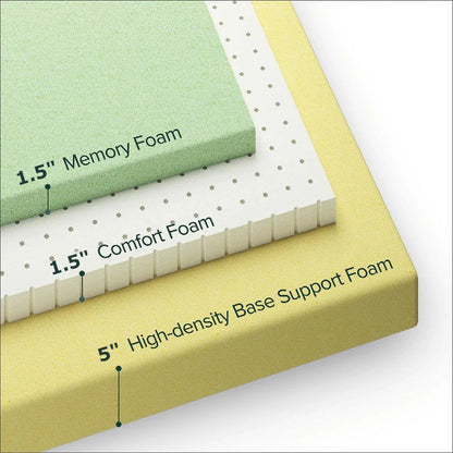 UltraFlex® LEISURE Orthopedic, Smart Gel Memory Foam, Eco-friendly Mattress with Waterproof Mattress Protector (Made in Canada)