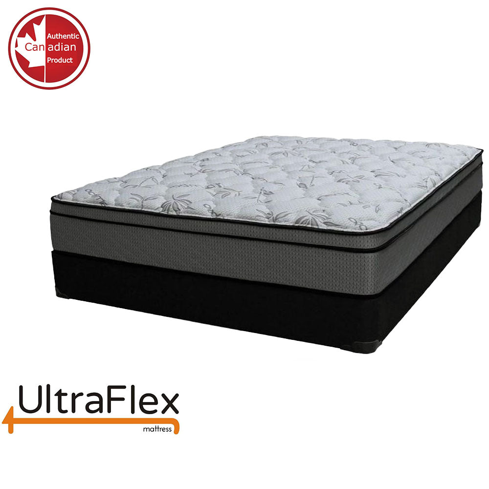 UltraFlex® DYNASTY- Firm Orthopedic Spinal Care, Posture Support, Pressure Relief & Cooler Sleep, Natural Heavy-Duty and High-Density Foam, Eco-Friendly Mattress (Made in Canada) With Water Proof Mattress Protector
