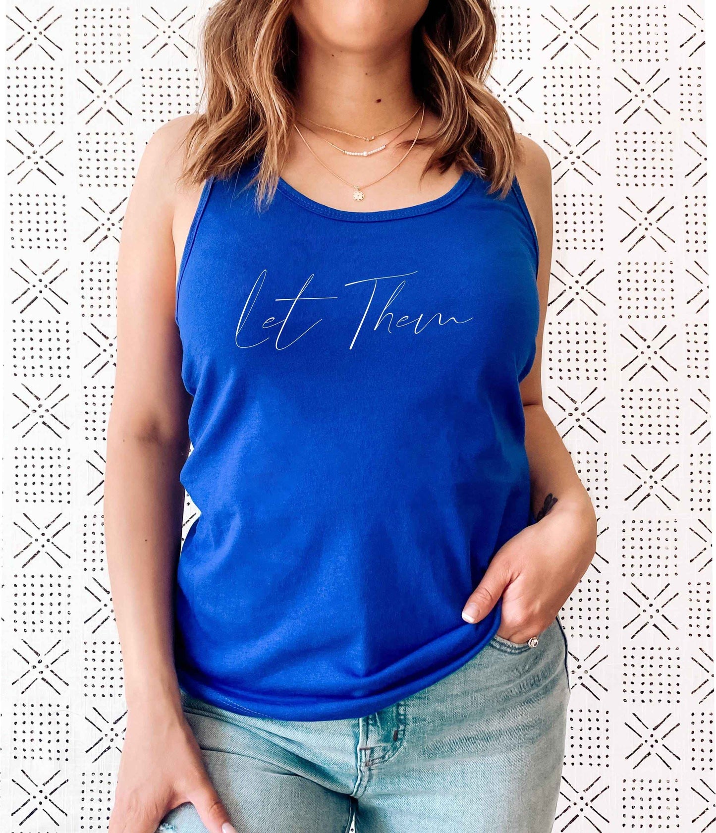 Let Them Racerback Tank Top