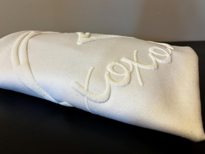 XOXO Embossed Heart Sweatshirt