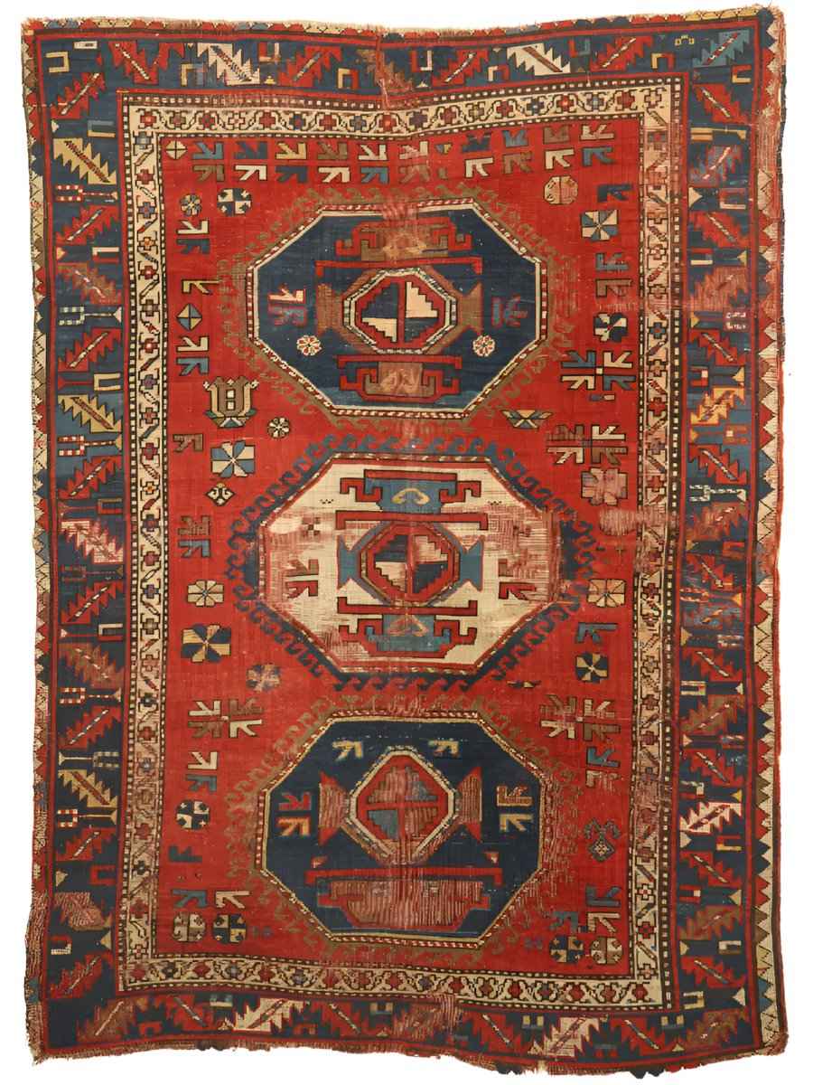 Antique Caucasian Karachov Kazak | 4' 11" x 6' 11"