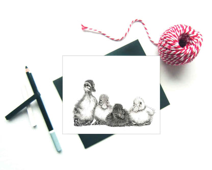 Baby ducklings Greeting Card