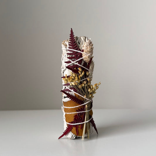 Bâton de sauge blanche | Fougère + gypsophile