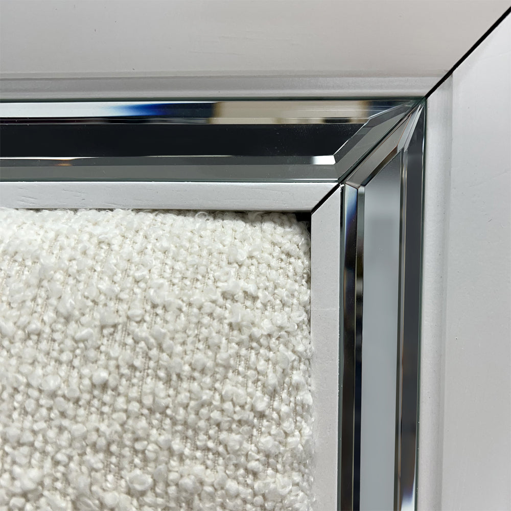 Cassandra Platform Storage Bed w/Led Lighting - Pearl White