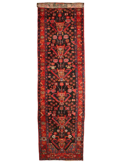 Persian Nahavand Runner Rug | 4' x 17' 3"