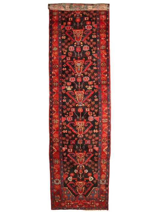 Persian Nahavand Runner Rug | 4' x 17' 3"