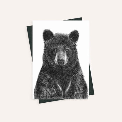 Black Bear - greeting card