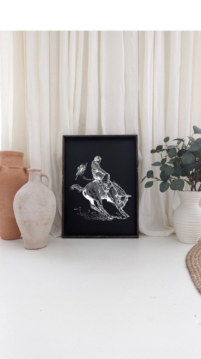 Bucking Bronco Sign - AURABAGS SHOP
