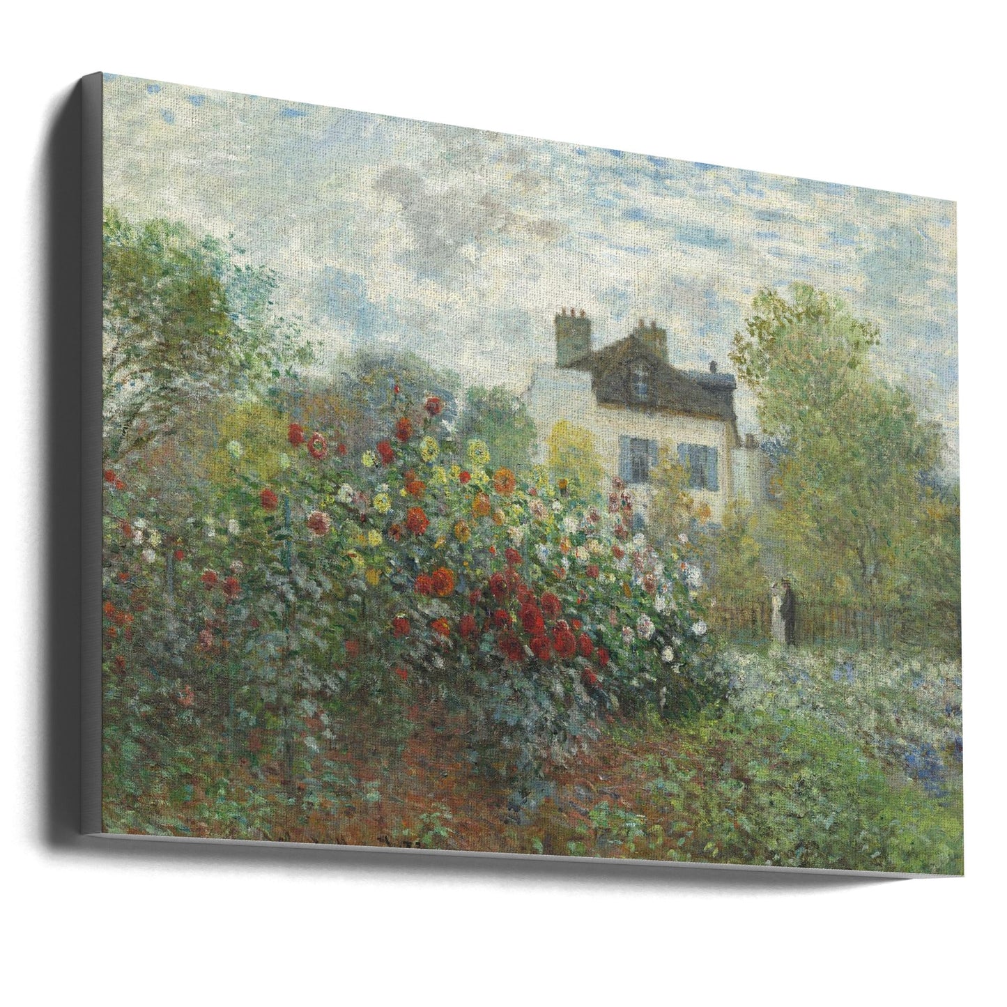 Der Garten des Künstlers in Argenteuil, eine Ecke des Gartens mit Dahlien (1873)