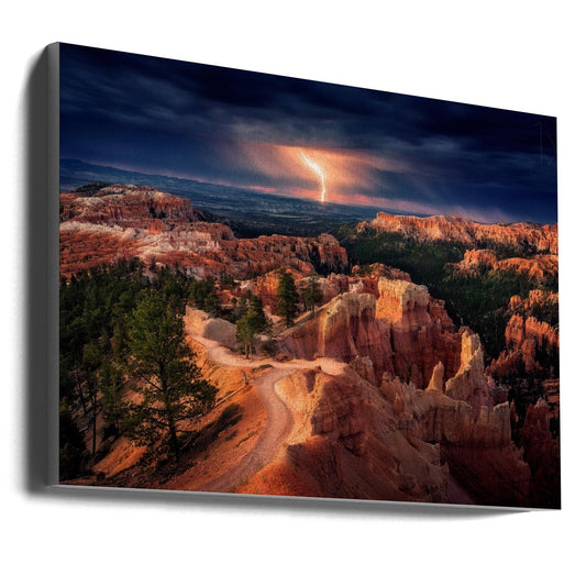 Lightning over Bryce Canyon