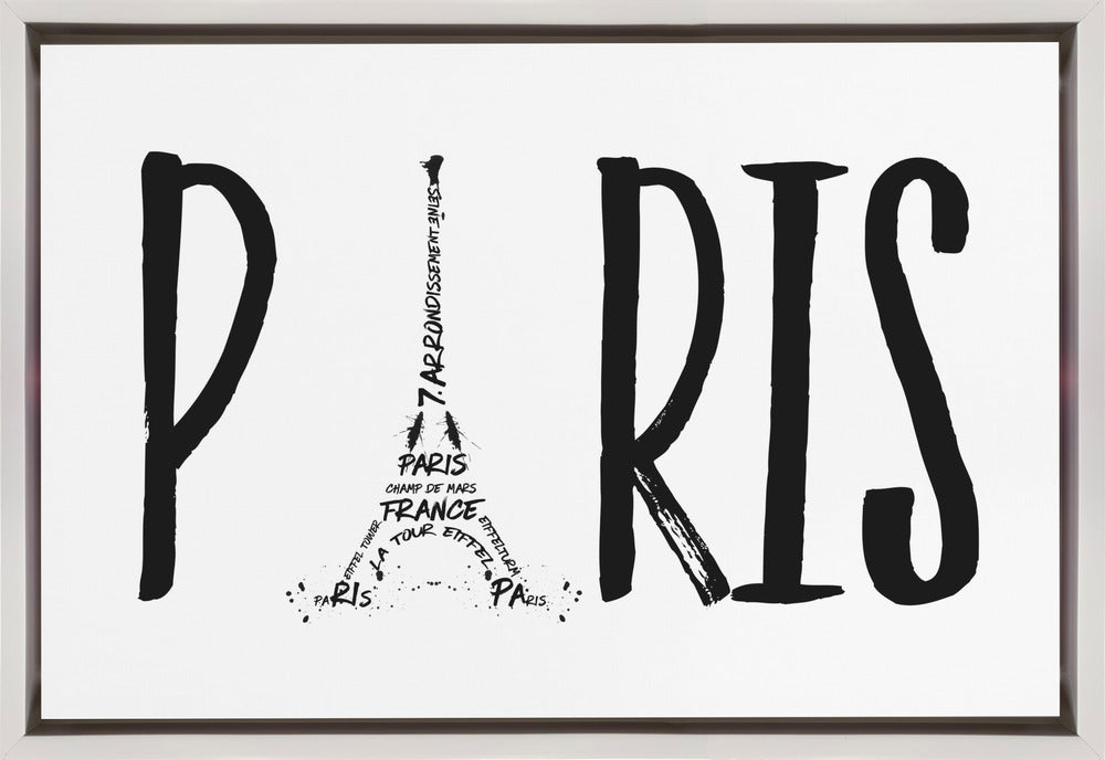 Wall art PARIS Typography