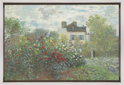 Der Garten des Künstlers in Argenteuil, eine Ecke des Gartens mit Dahlien (1873)