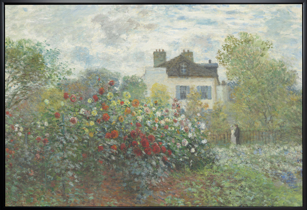 Der Garten des Künstlers in Argenteuil, eine Ecke des Gartens mit Dahlien (1873)