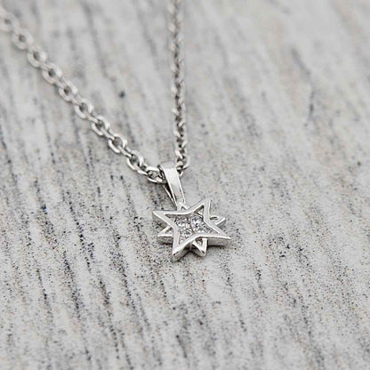 Collier Étoile du Nord en argent sterling