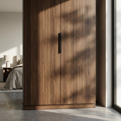 Dalumd Two-Door Wooden Wardrobe