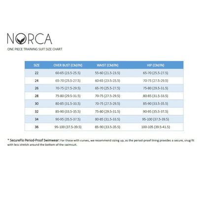 Sunset Open Back Performance Training Swimsuit by Norca