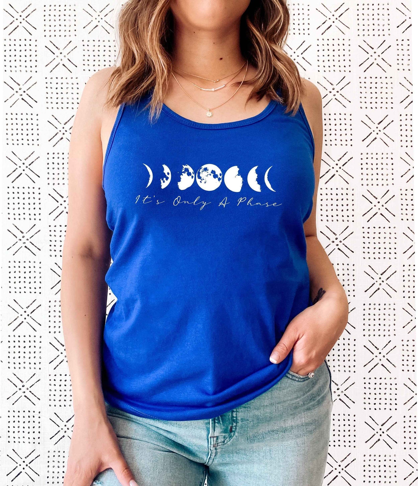 It's Only A Phase Tank Top | Women's Moon Phases Spiritual Shirt