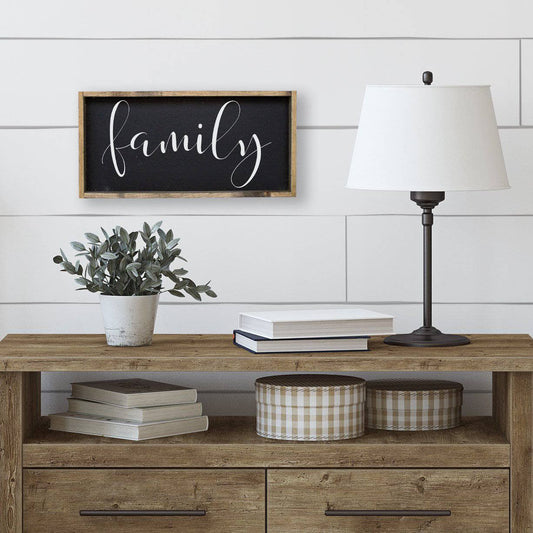 Family Wood Sign - AURABAGS SHOP