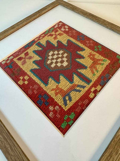 Framed Azerbaijan Kilim No.2