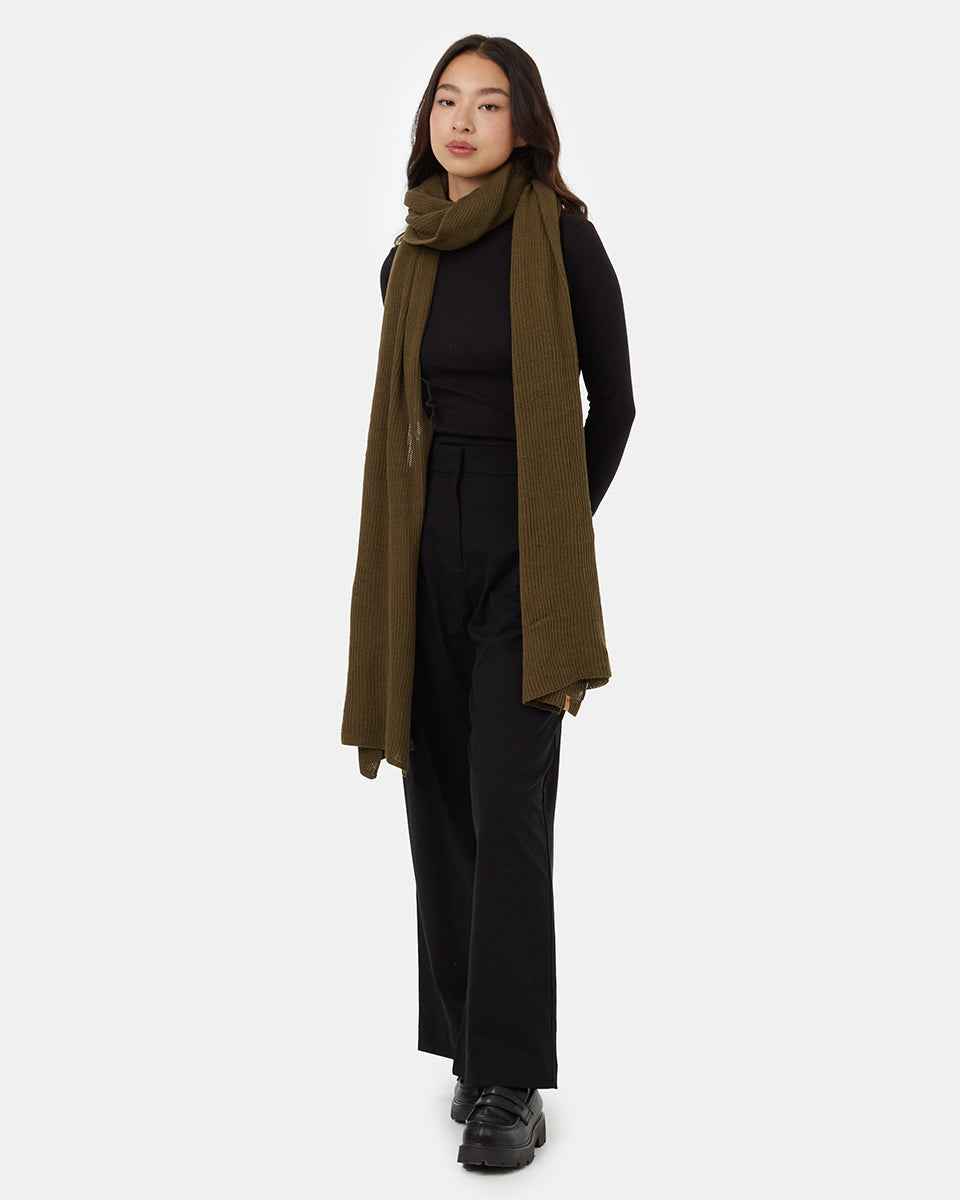 Cotton Ribbed Scarf