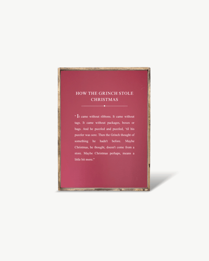 How the Grinch Stole Christmas Framed Print