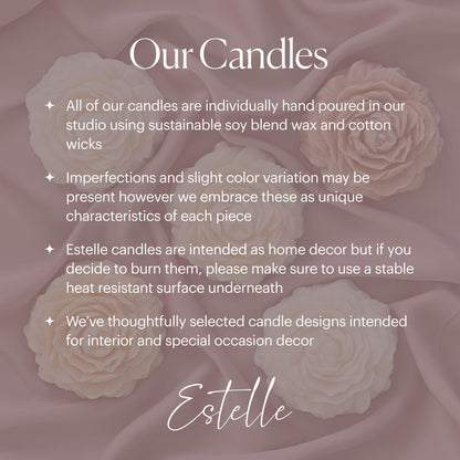 Spiral Column Taper Candle: Handmade Soy Dinner Candle
