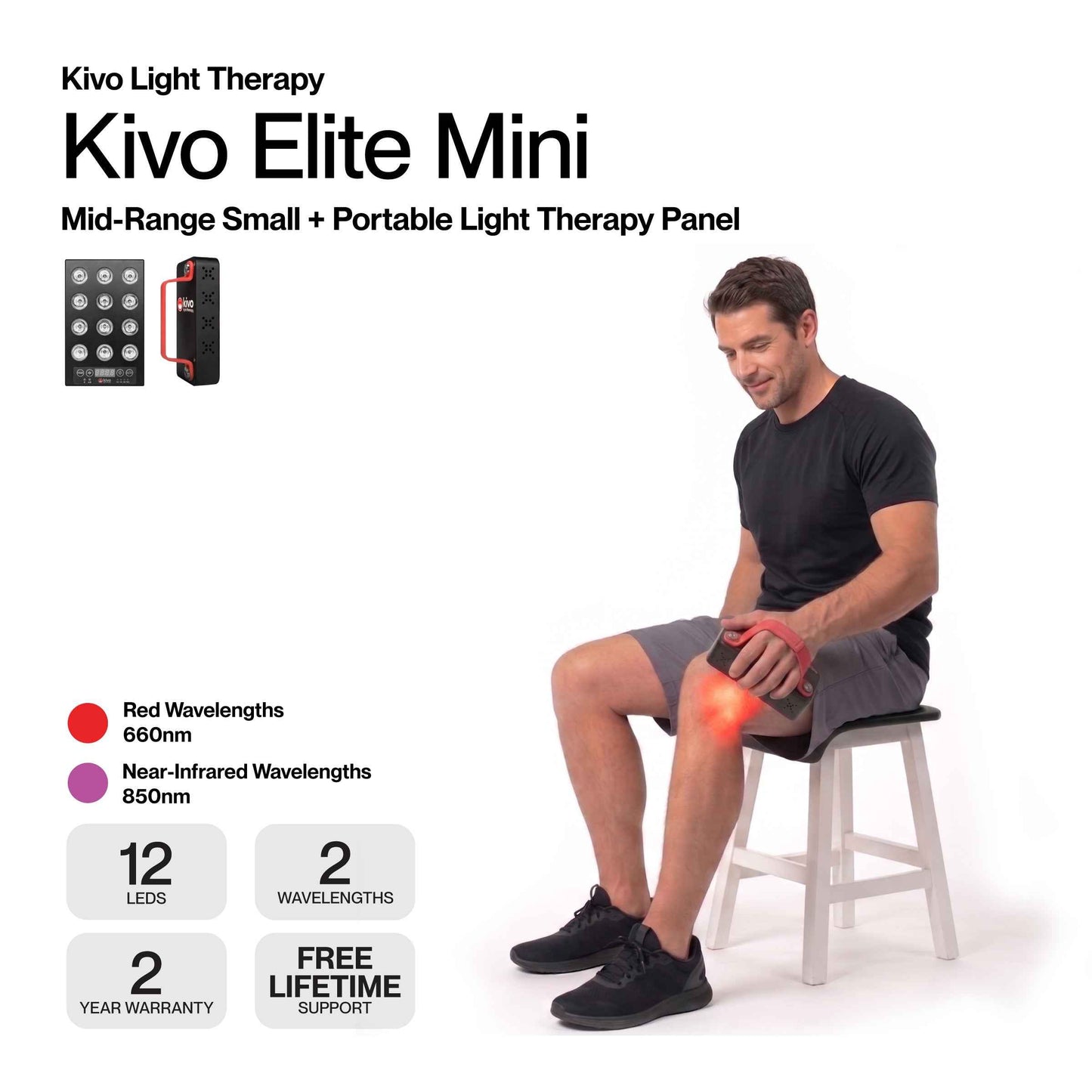 Kivo Elite Mini: Portable Red Light