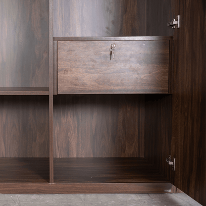 Koster Brown Wooden Wardrobe