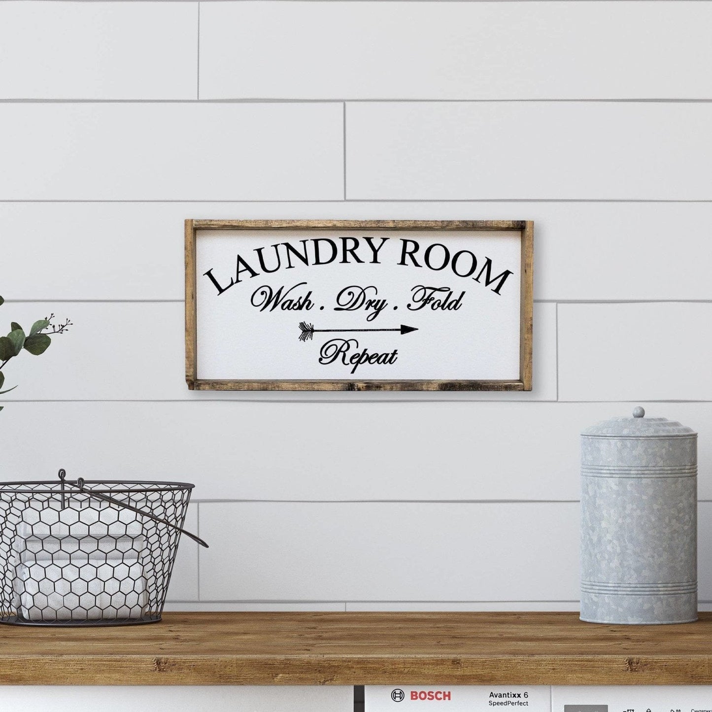 Laundry Room Wood Sign - AURABAGS SHOP