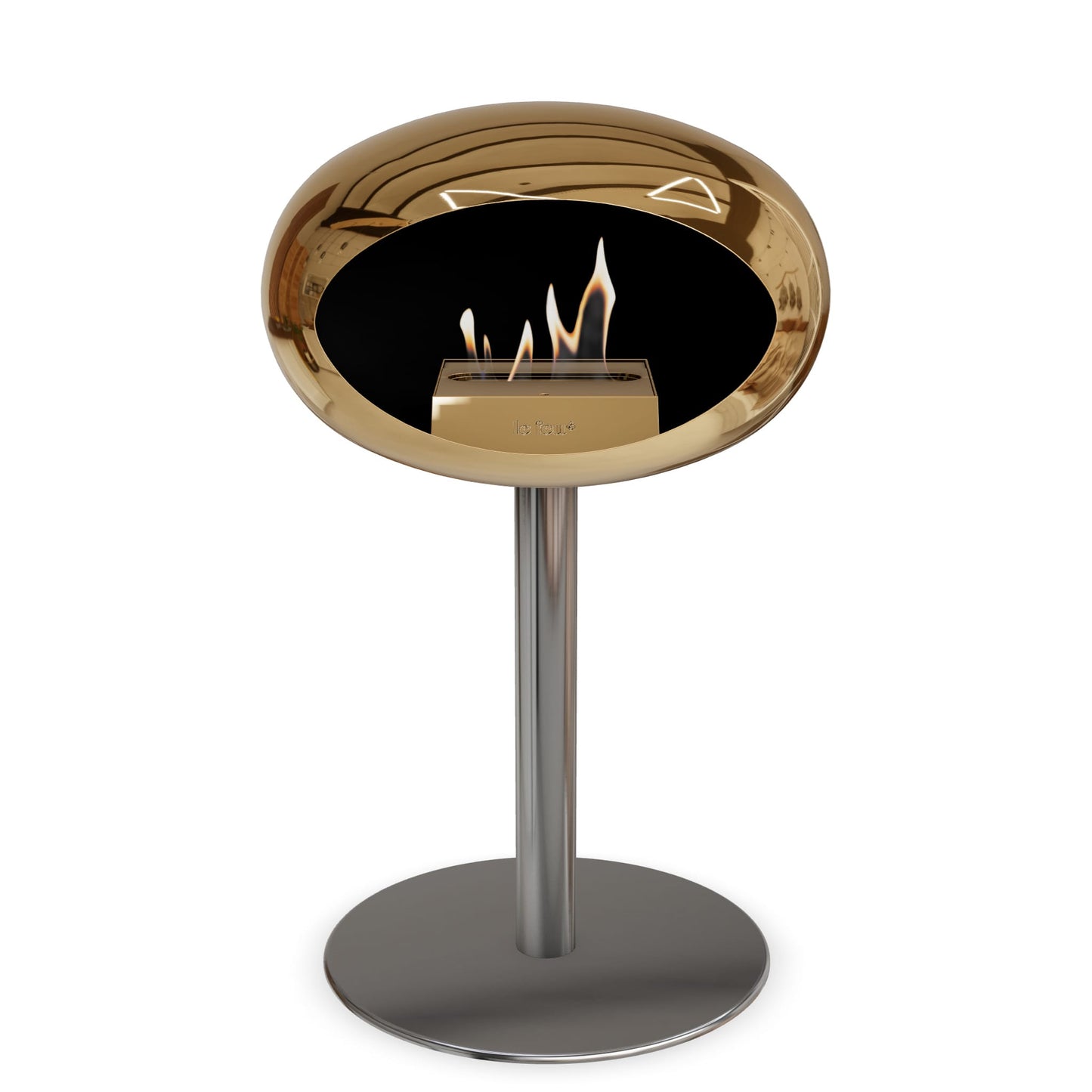 Le Feu Steel Low Dome <br>Chromed Rose Gold