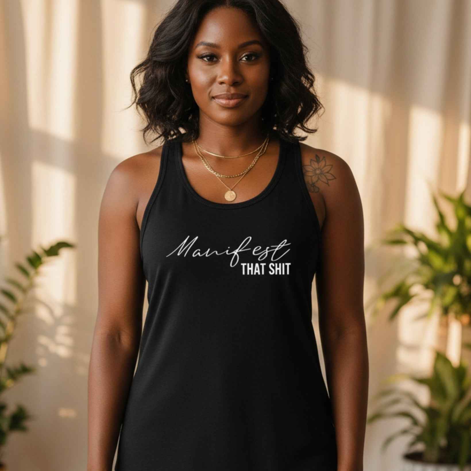 Manifest That Shit Racerback Tank Top