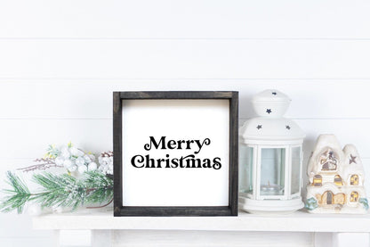 Merry Christmas Mini Wood Sign