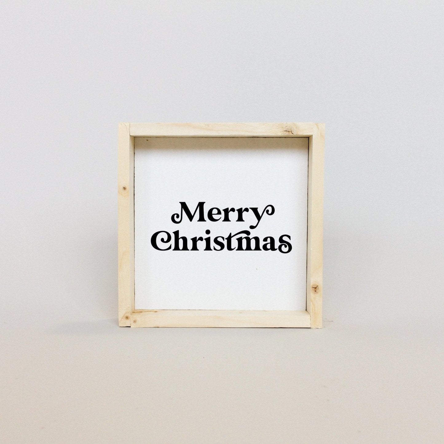 Merry Christmas Mini Wood Sign
