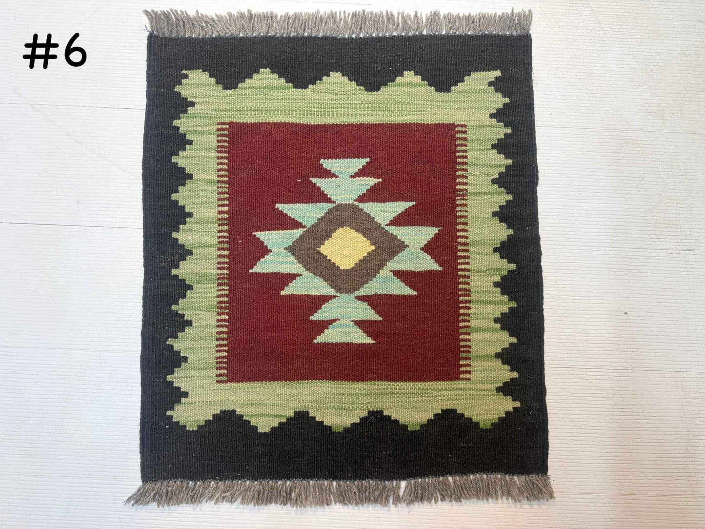 Mini Afghan Kilim Rugs | 2' x 2'