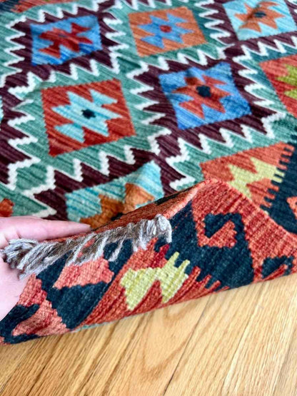 Afghan Maymana Kilim Rug | 3' 11" x 2' 11"