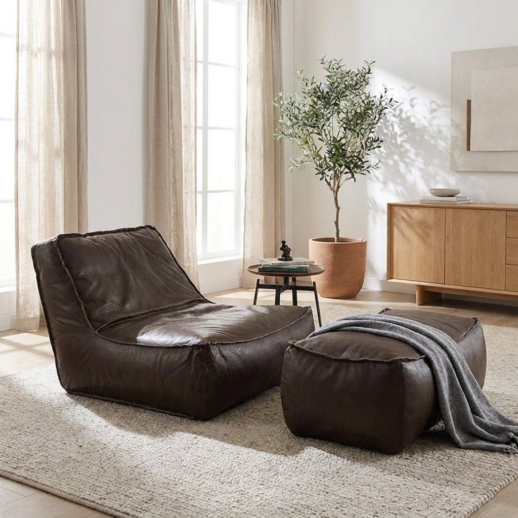 P02 Single Sofa & Ottoman Set