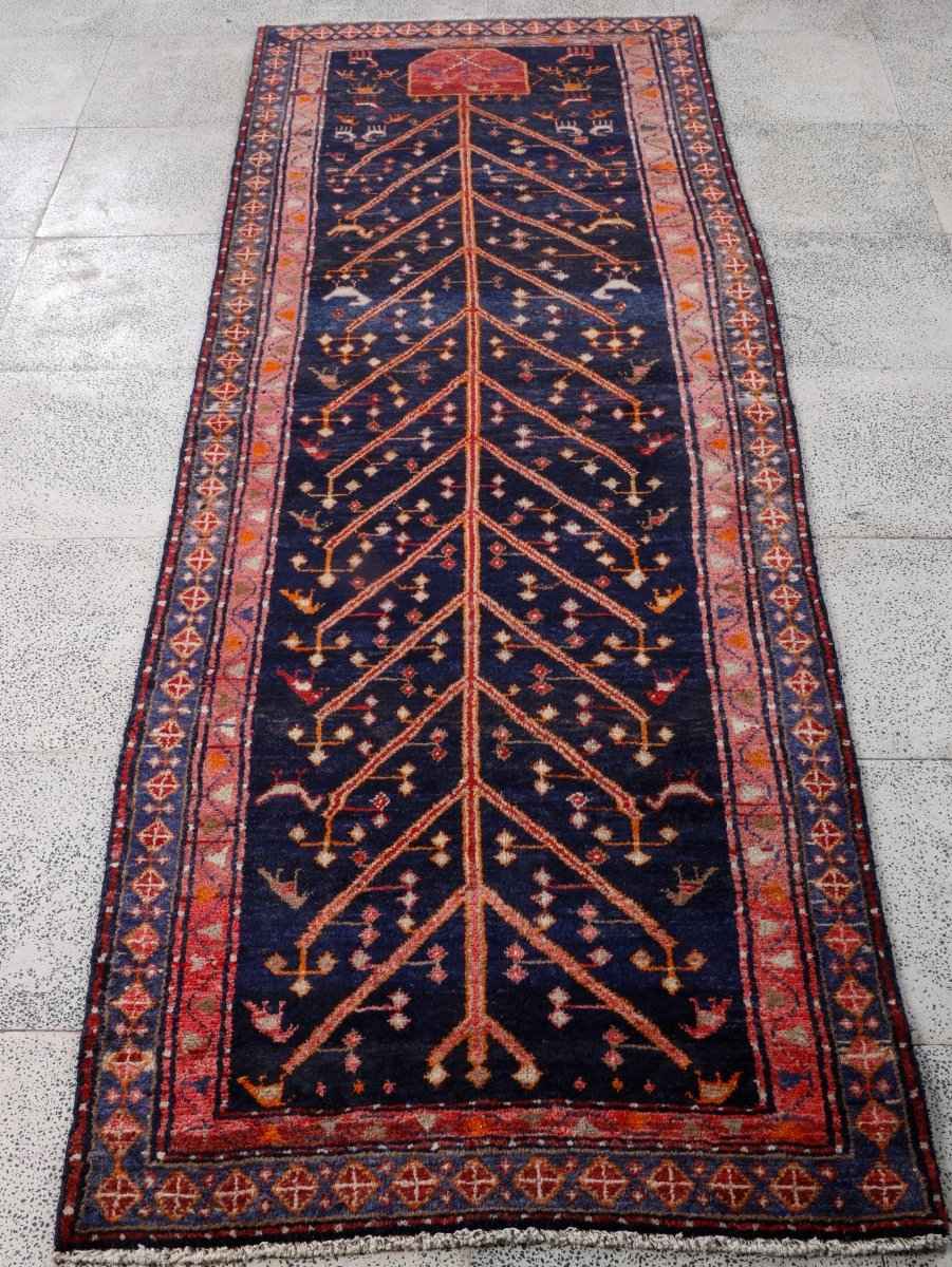 Persian Hamadan Runner Rug | 3' 1” x 8' 9"