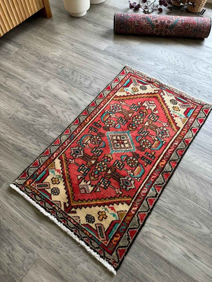 Persian Hamedan Rug | 1' 10" x 3' 1"