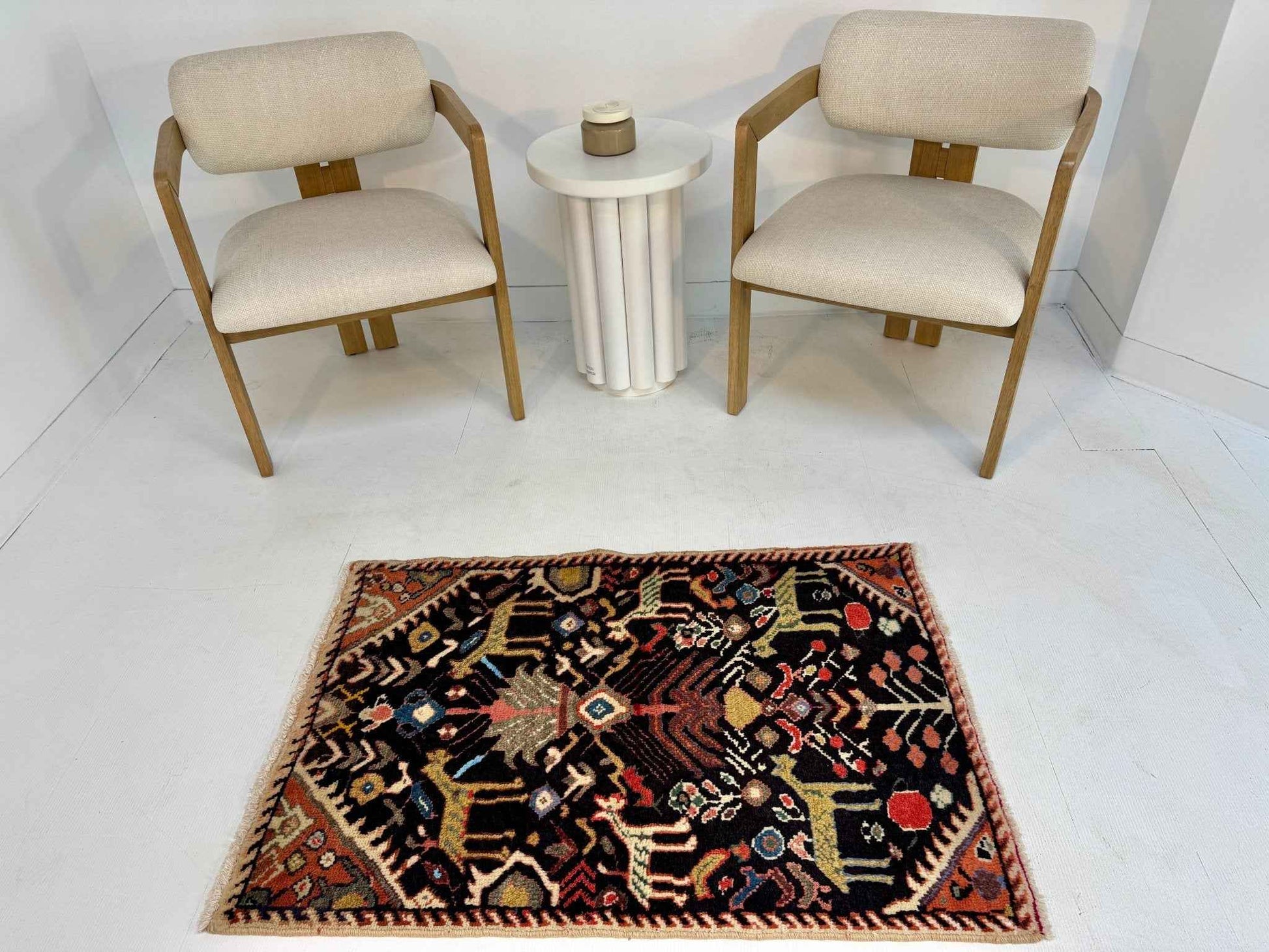 Persian Ilam Rug | 2' 6” x 3' 7"