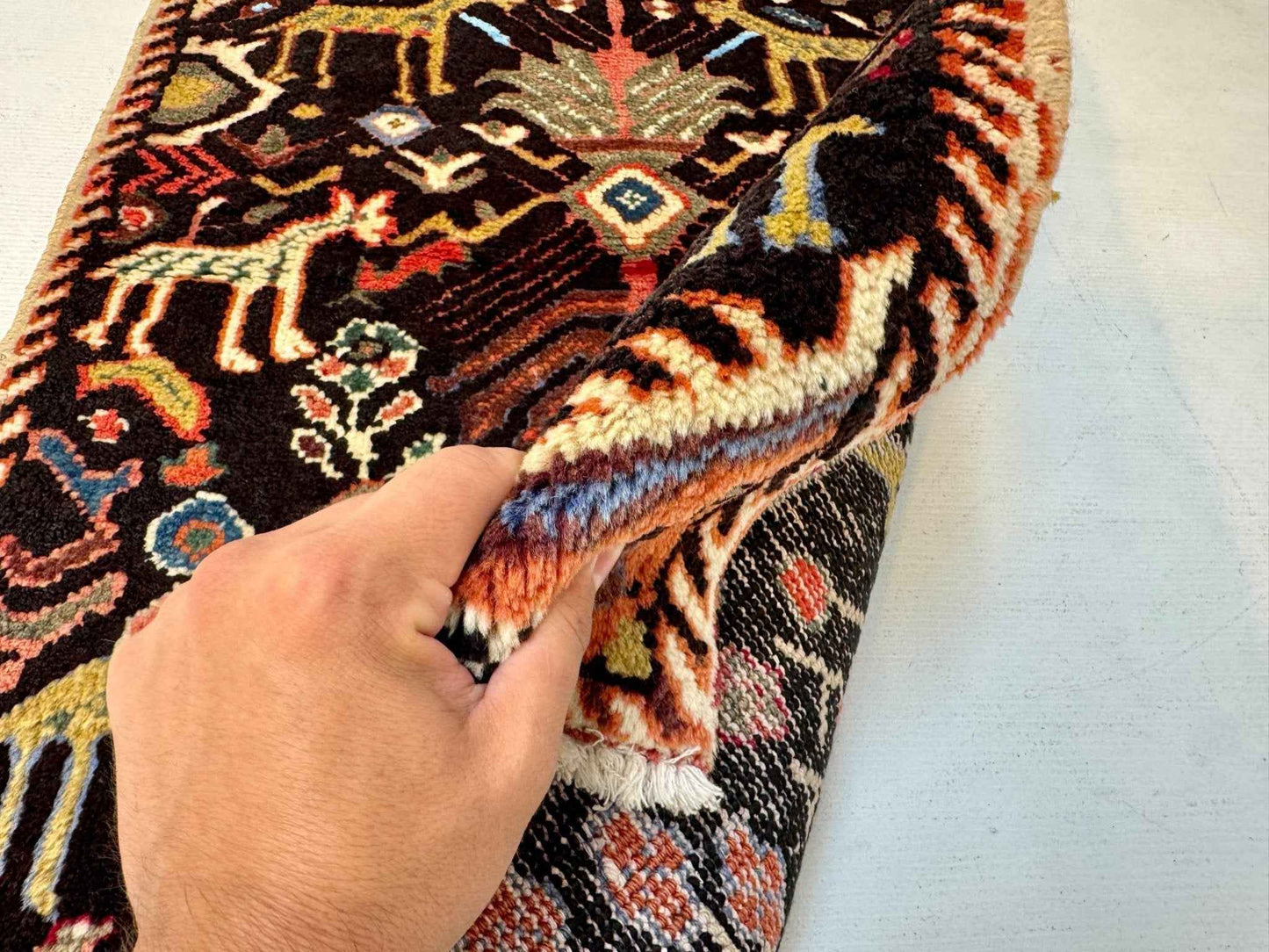 Persian Ilam Rug | 2' 6” x 3' 7"