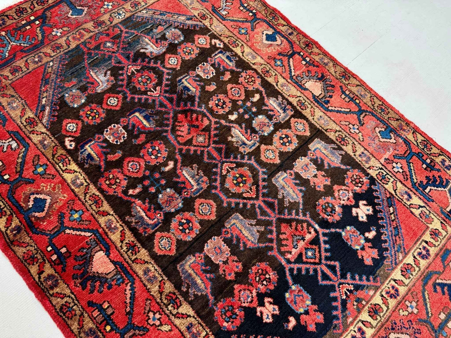 Persian Jozan Rug | 3' 5” x 4' 11"
