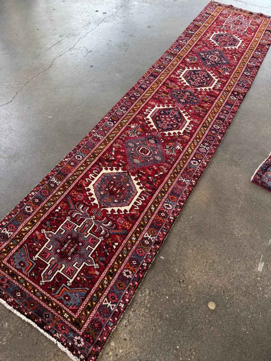 Persian Karaja Runner Rug | 3' 1" x 13'