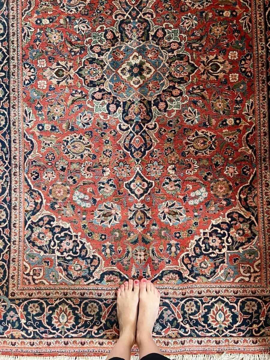 Persian Kashan Rug | 6' 7" x 4' 6"